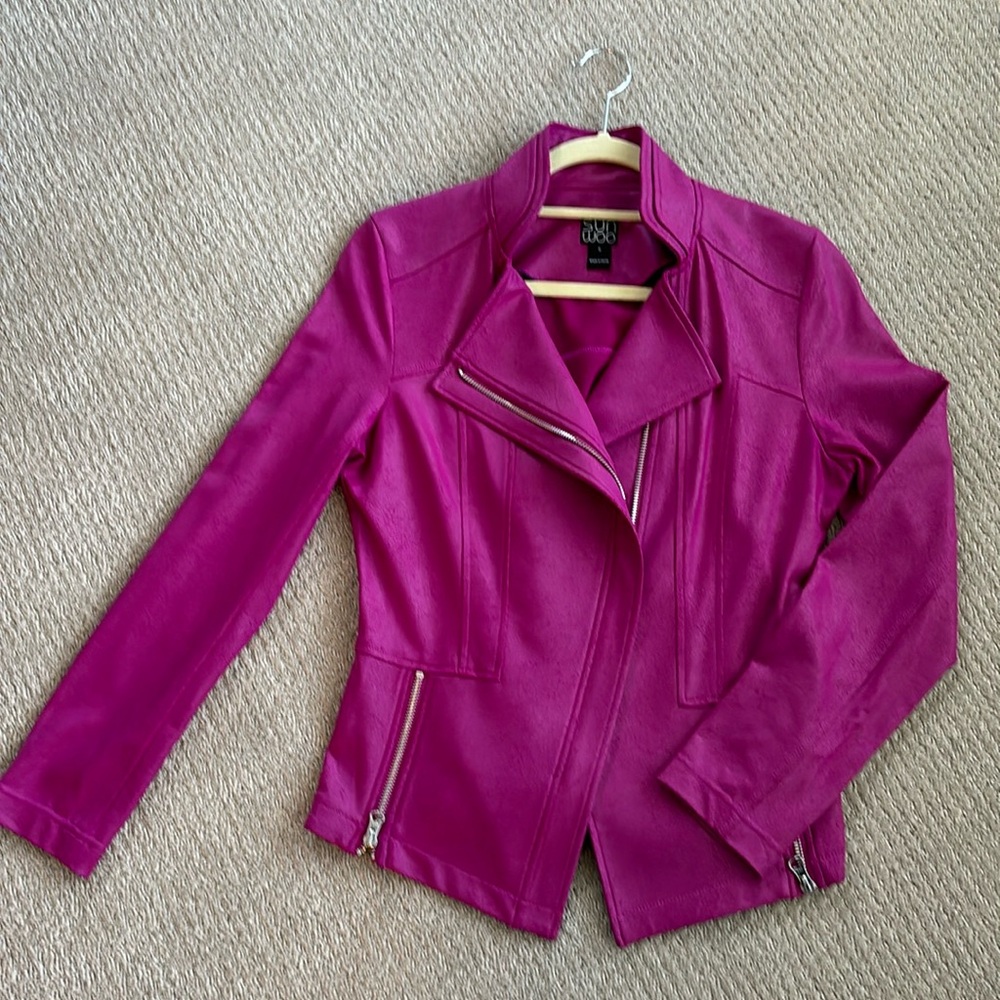 Like New Clara Sun Woo liquid leather jacket size small.